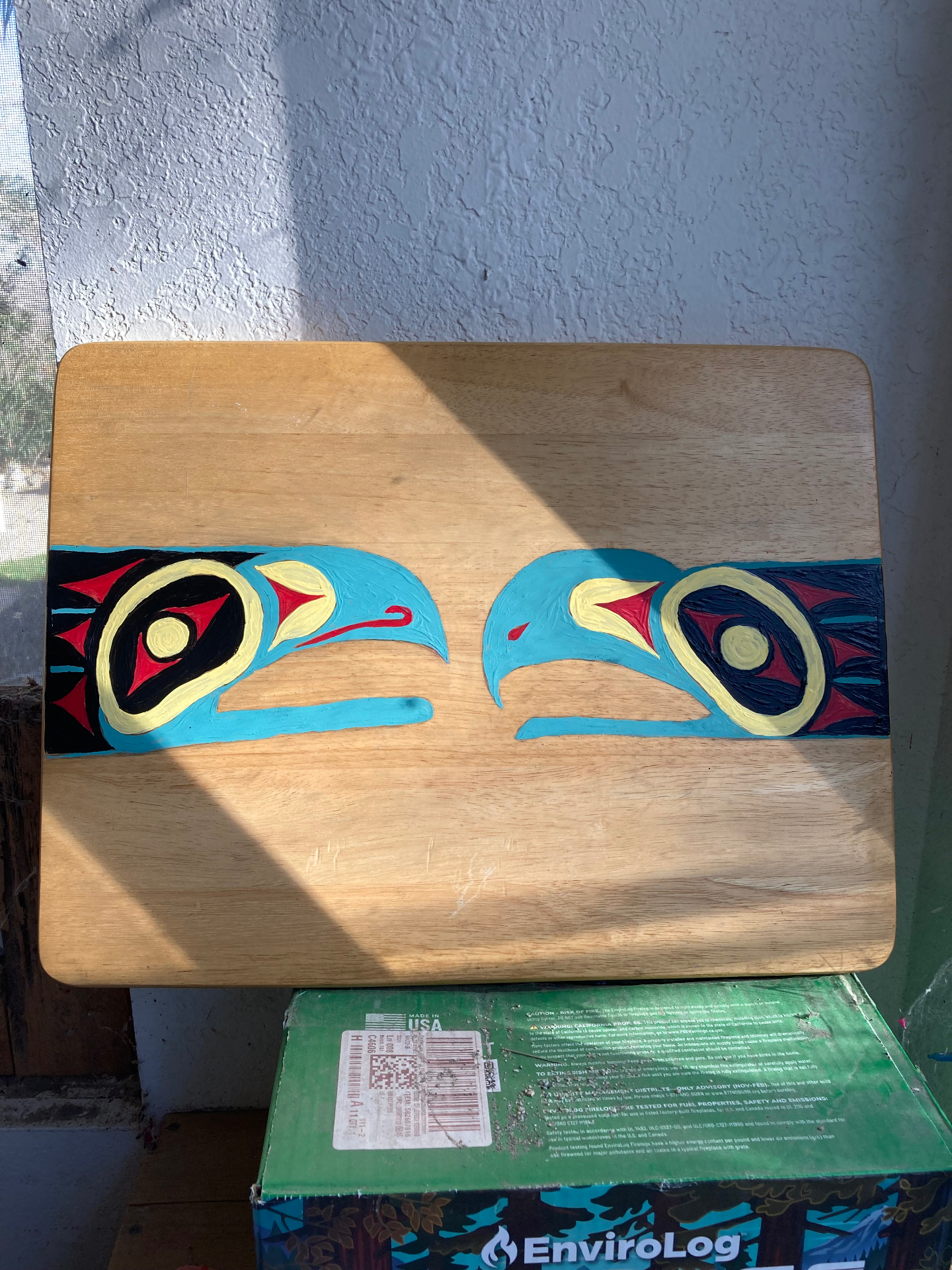 Twin Eagles — Haida-inspired woodcraft